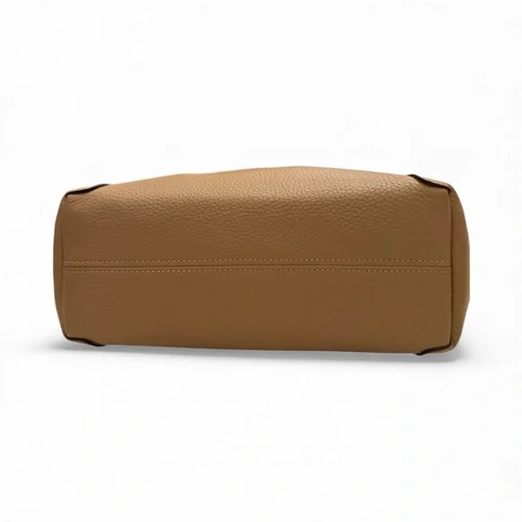 Coach Kacey Satchel in a taupe or beige color. - Picture 7 of 12